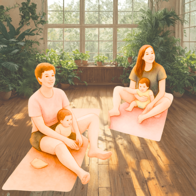 Yoga post natal à l'unité cours collectif 